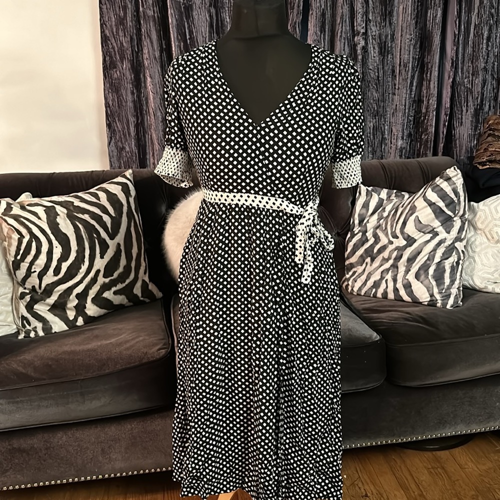 Maeve by anthropologie Womens Wrap Midi Dress - Picture 3 of 9